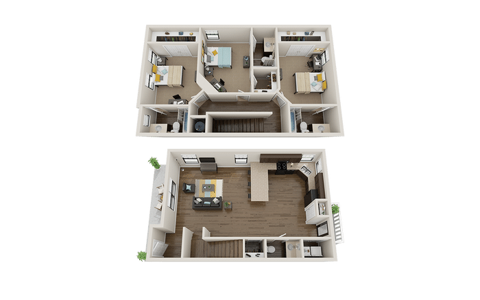 3x3.5 cottage 1715 sq ft the collective at norman