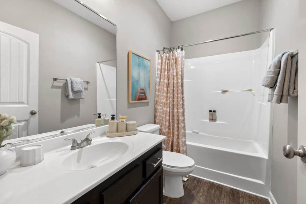 the collective at norman apartments near the university of oklahoma bathroom