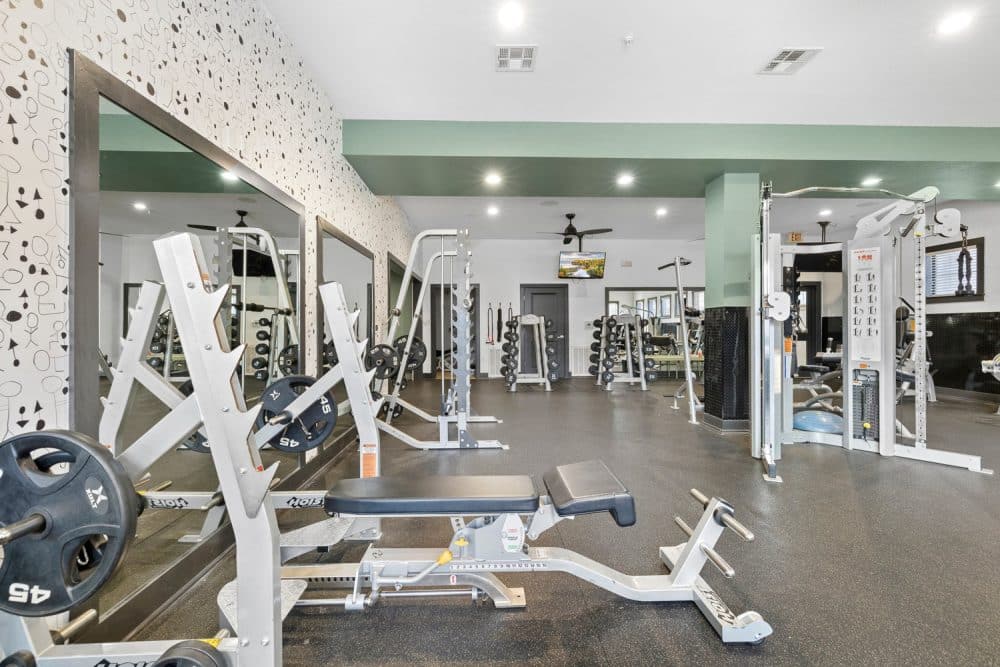 the collective at norman apartments near the university of oklahoma fitness center machines and equipment