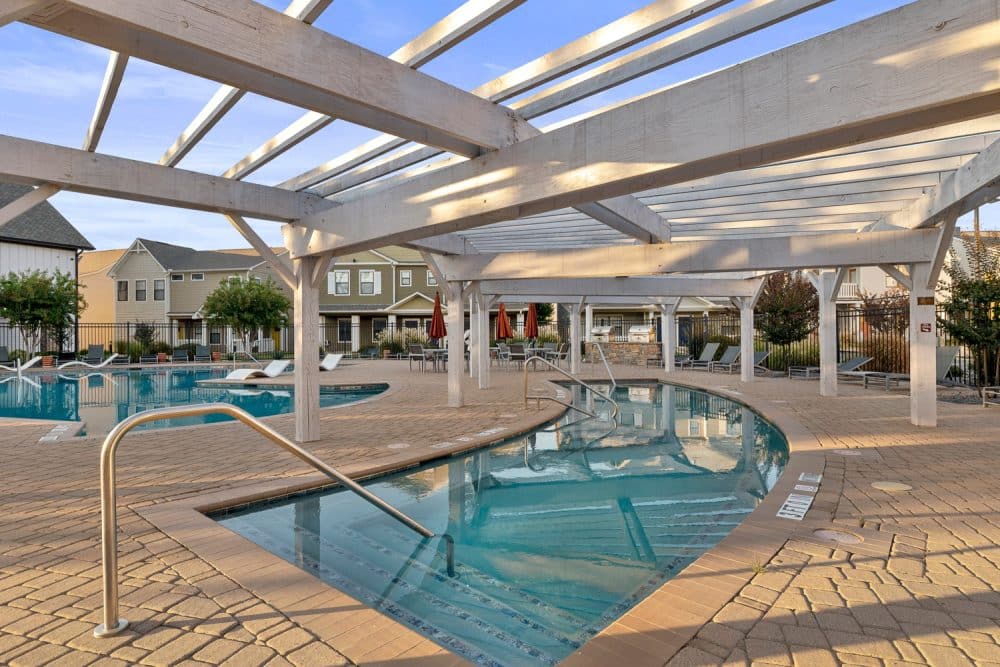 the collective at norman apartments near the university of oklahoma hot tub