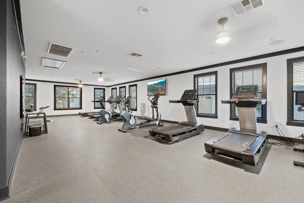 the collective at norman apartments near the university of oklahoma second floor fitness center cardio