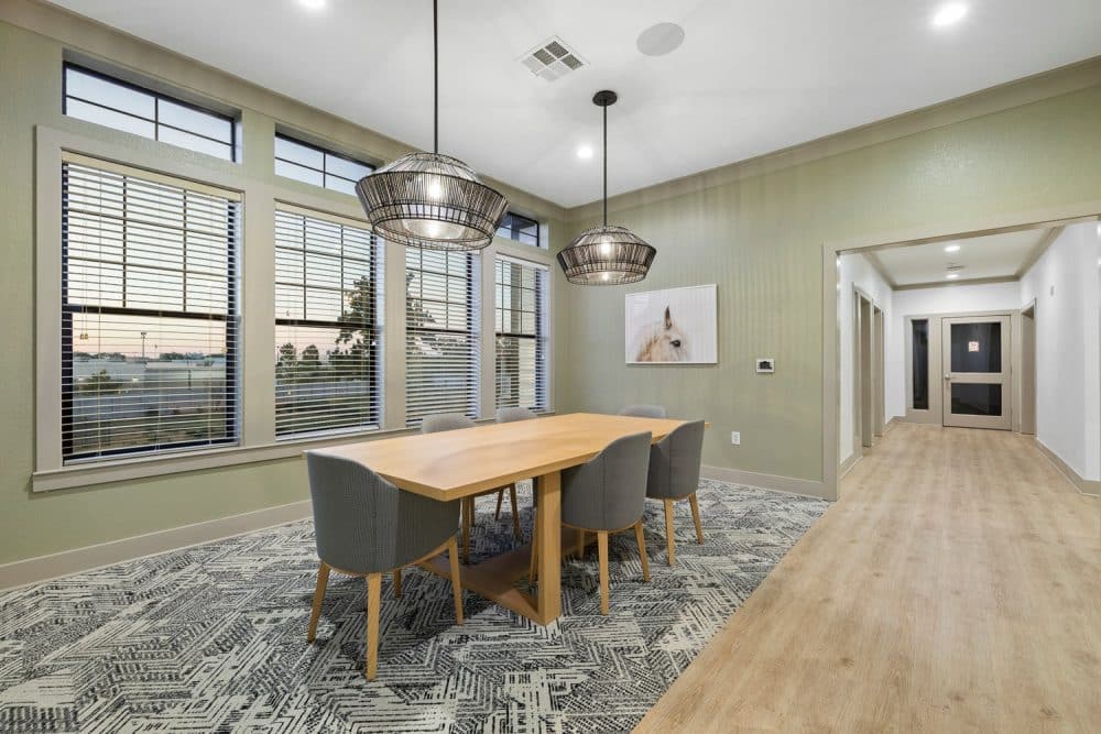 the collective at norman apartments near the university of oklahoma study lounge